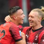 Simic festeggia con Kjaer
